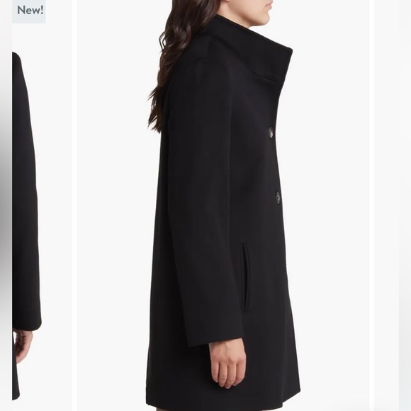 Fleurette Coat 100% Wool Stand collar 5 button Sz18 Like New worn once or twice - Picture 12 of 15